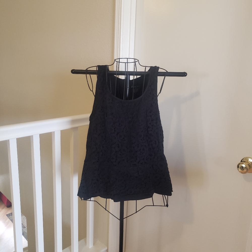 Lane Bryant Lace Peplum Tank